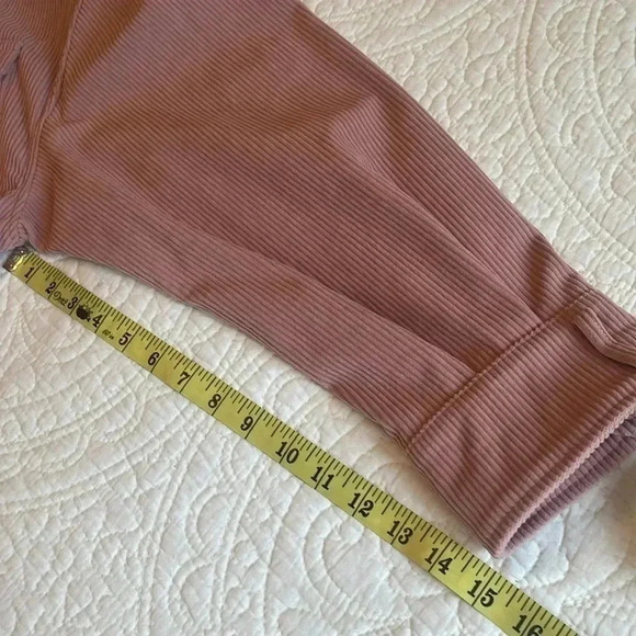 Avec Les Filles Corduroy Relaxed Fit Shacket Shirt Crop Jacket Womens Large Pink - Picture 13 of 17